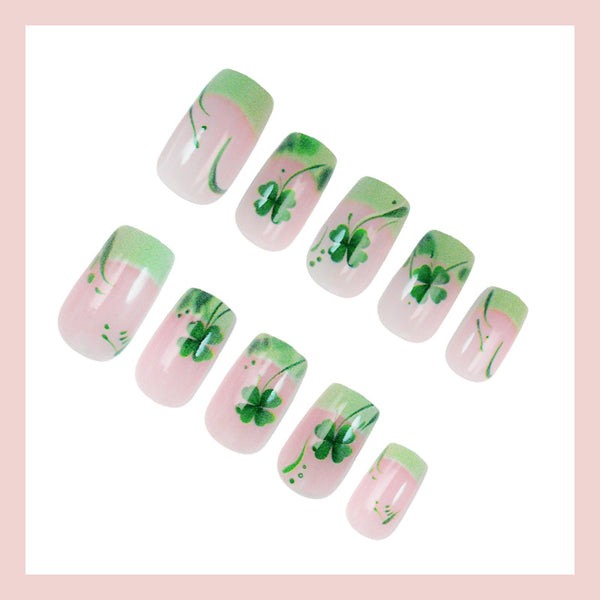 Little fresh four-leaf clover