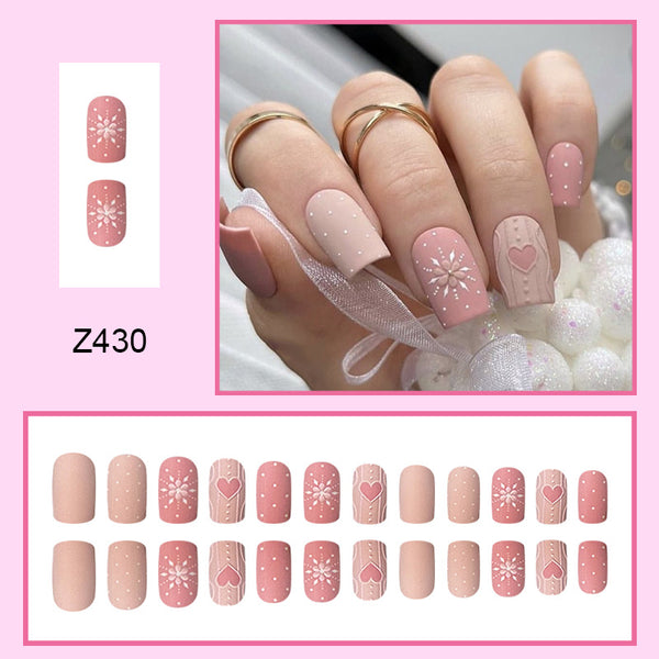 24pcs/Set Press On Nails Z430