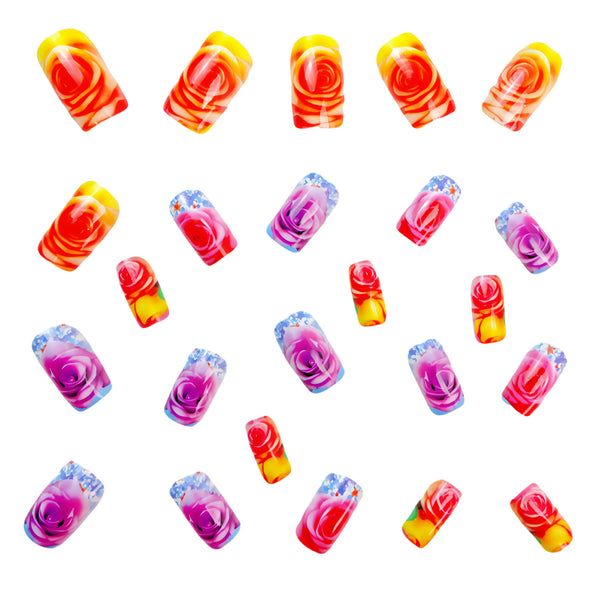 24pcs/Set Press On Nails