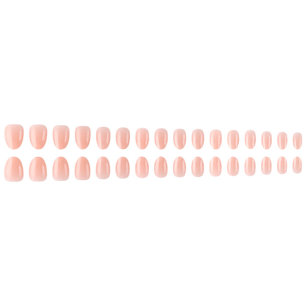 32 pieces of shiny light peach powder