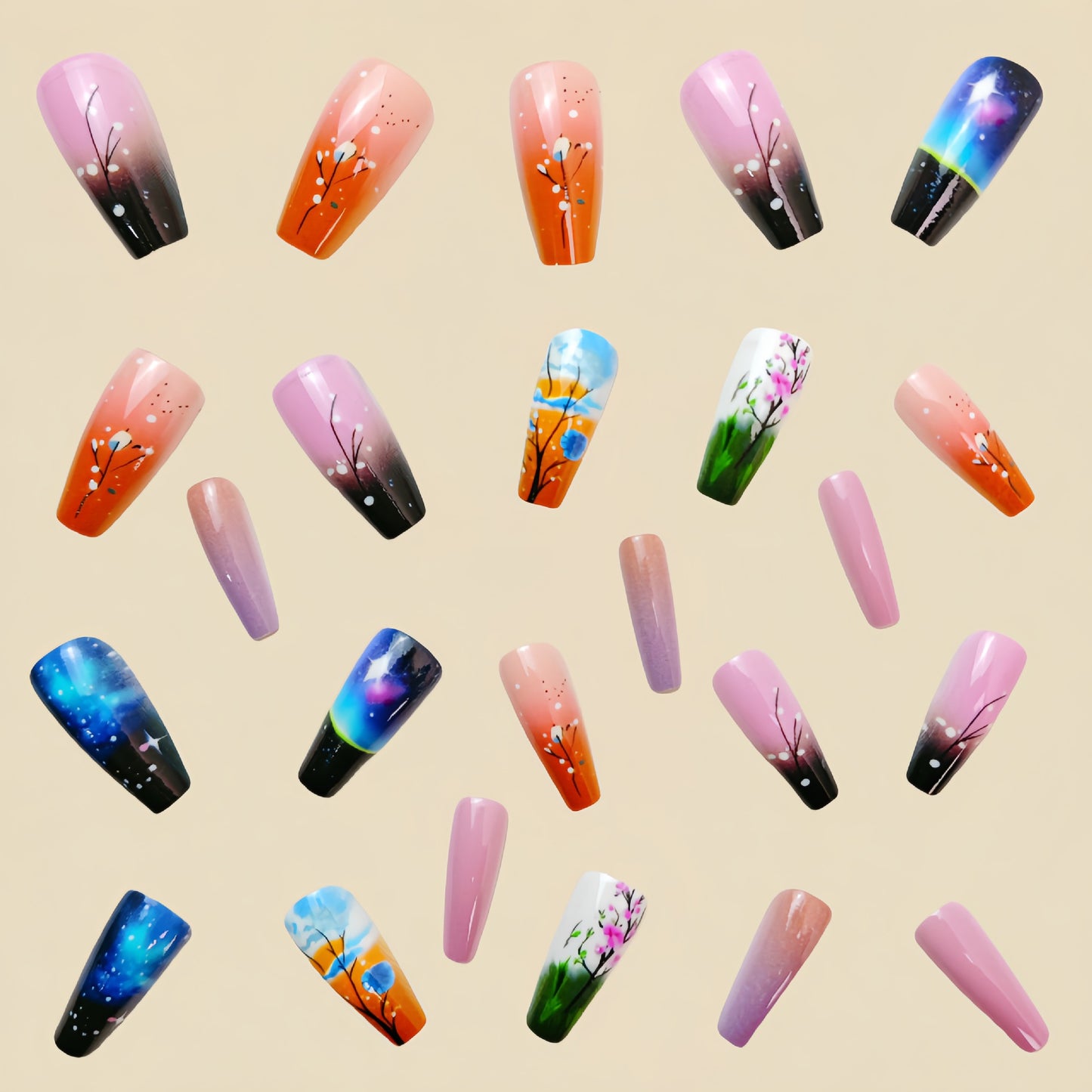 24pcs/Set Press On Nails