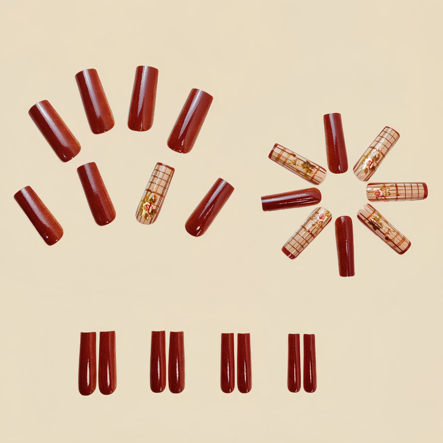 24pcs/Set Press On Nails