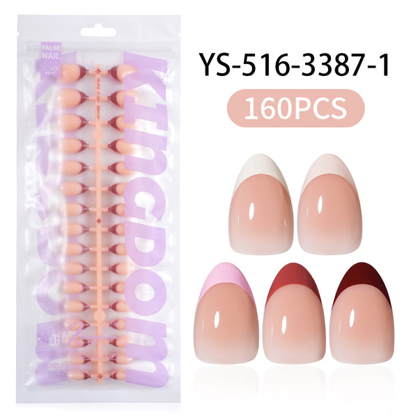 Five-color square patch manicure 150 pieces