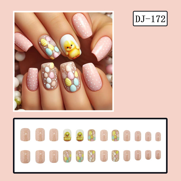Cute chick egg polka dots