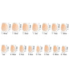 150 pieces seamless matte French fake nail