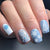 Blue and White Snowflake Nail Patch