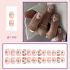 Clear naked pink flower string painting