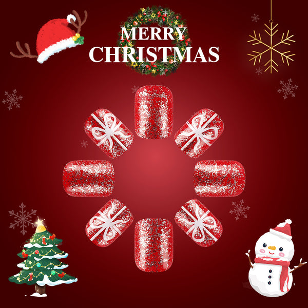 Snowflake Christmas Nail Art