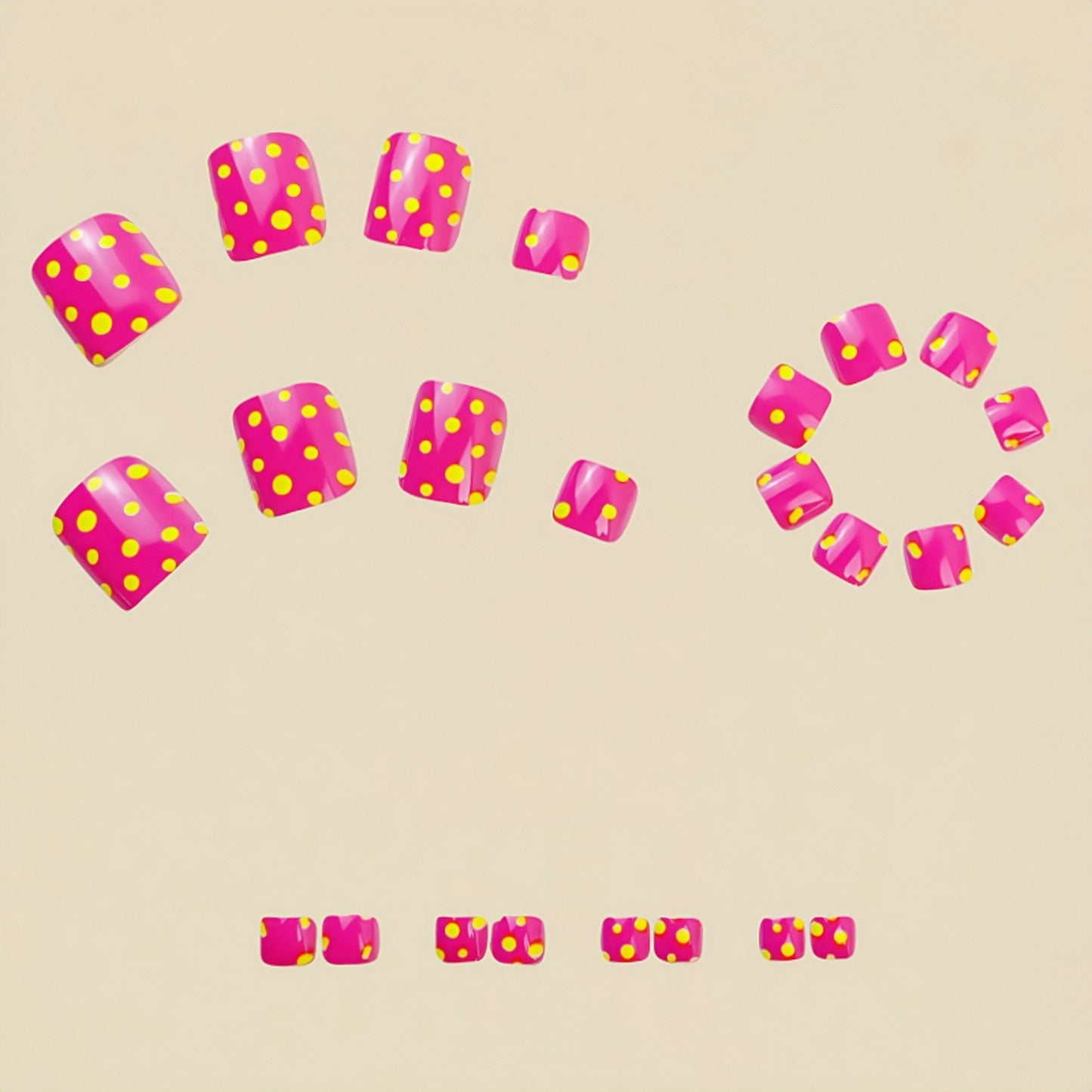 Pedicure fake nail Y592