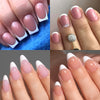 Five-color rectangular almond manicure 150 pieces