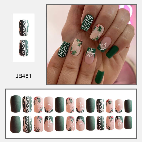 24pcs/Set Press On Nails JB481