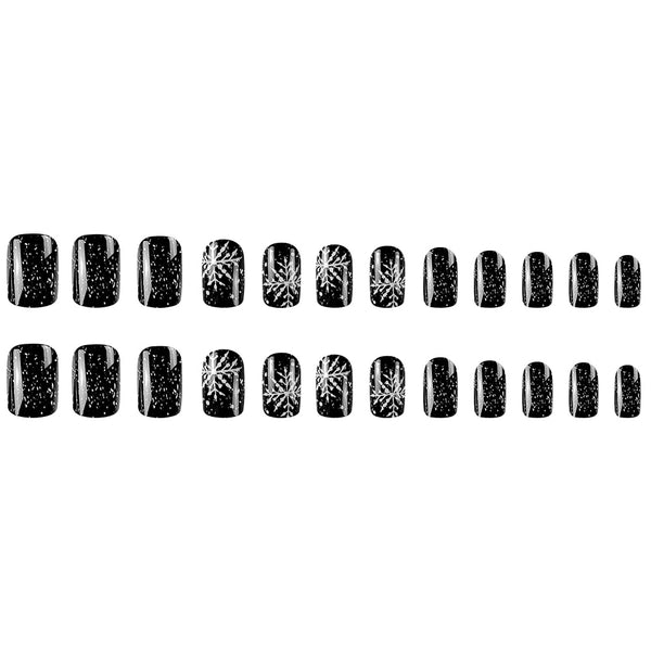 Minimalist smoked black nails