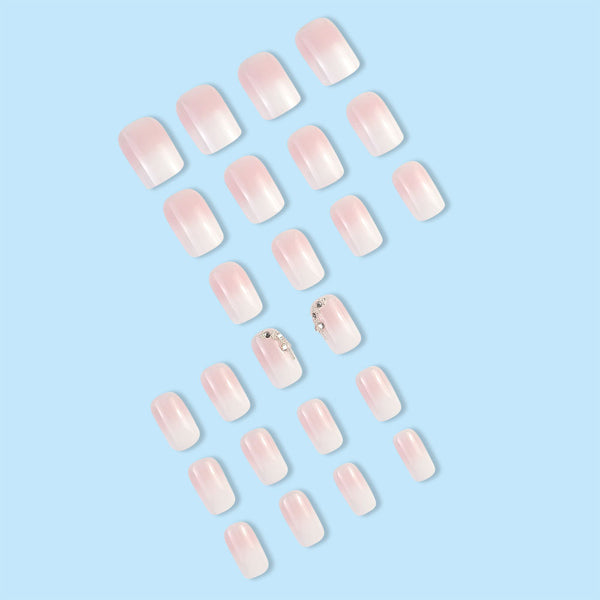 Gradient Jelly Powder Nail (press on nail)