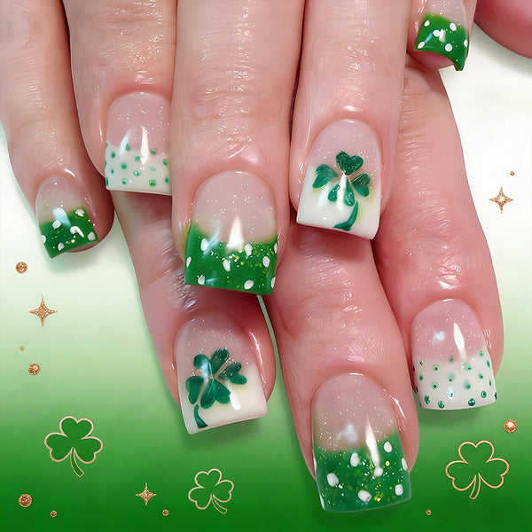 St. Patrick's Day manicure