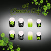 St. Patrick's Day Black French Green Clover