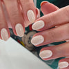 Oval solid color glossy 32 pieces