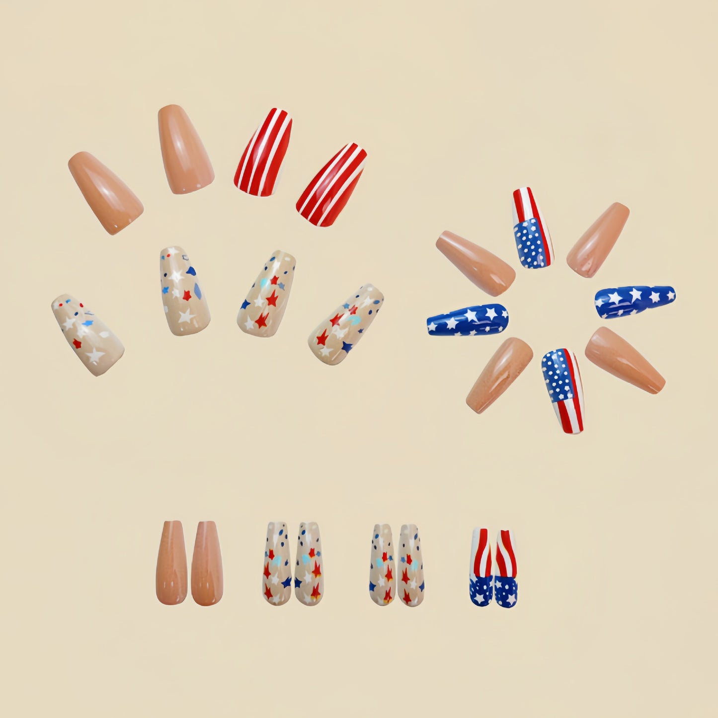 24pcs/Set Press On Nails