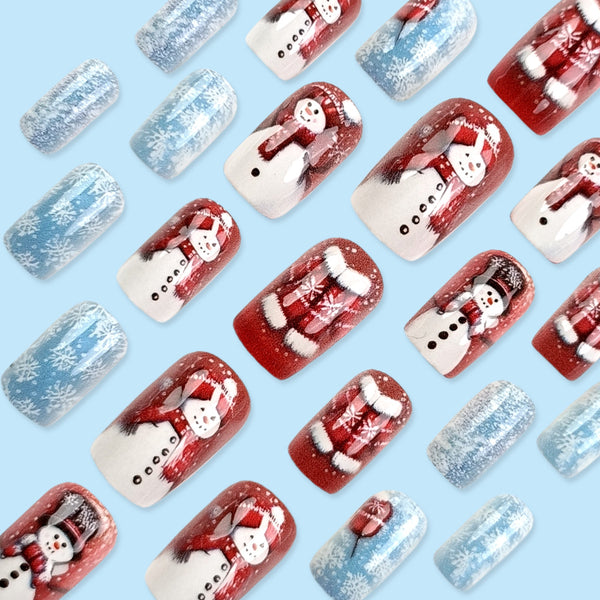 12 Sizes-24 Pcs Press On Nails FD155-B7