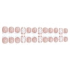 24pcs/Set Press On Nails JB994 French snowflake