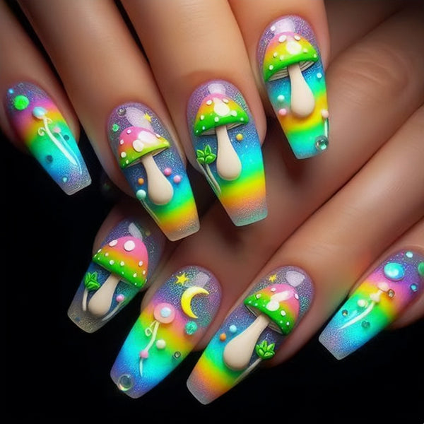 24pcs/Set Press On Nails