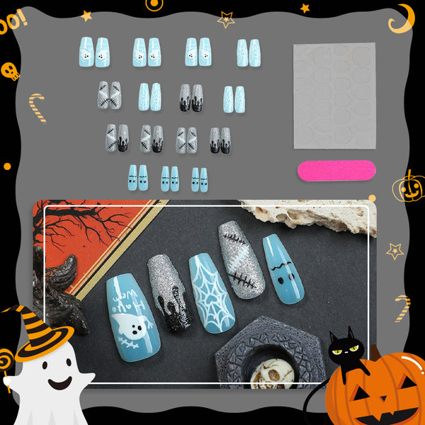 30 Pcs Halloween Press On Nail Hip