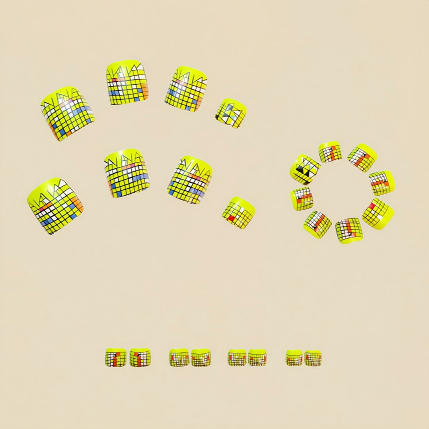 Pedicure fake nail Y594
