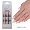 32 Pcs Aurora fine flash short almond manicure