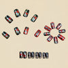 24pcs/Set Press On Nails Y1313