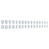 Silver gray cat eye 32 pieces