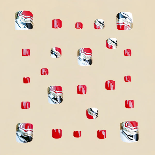 Pedicure fake nail Y884