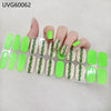 UV gel nail sticker semi-cured