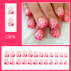 Short glossy square press on nail