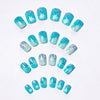 12 Sizes-24 Pcs Press On Nails White w-240