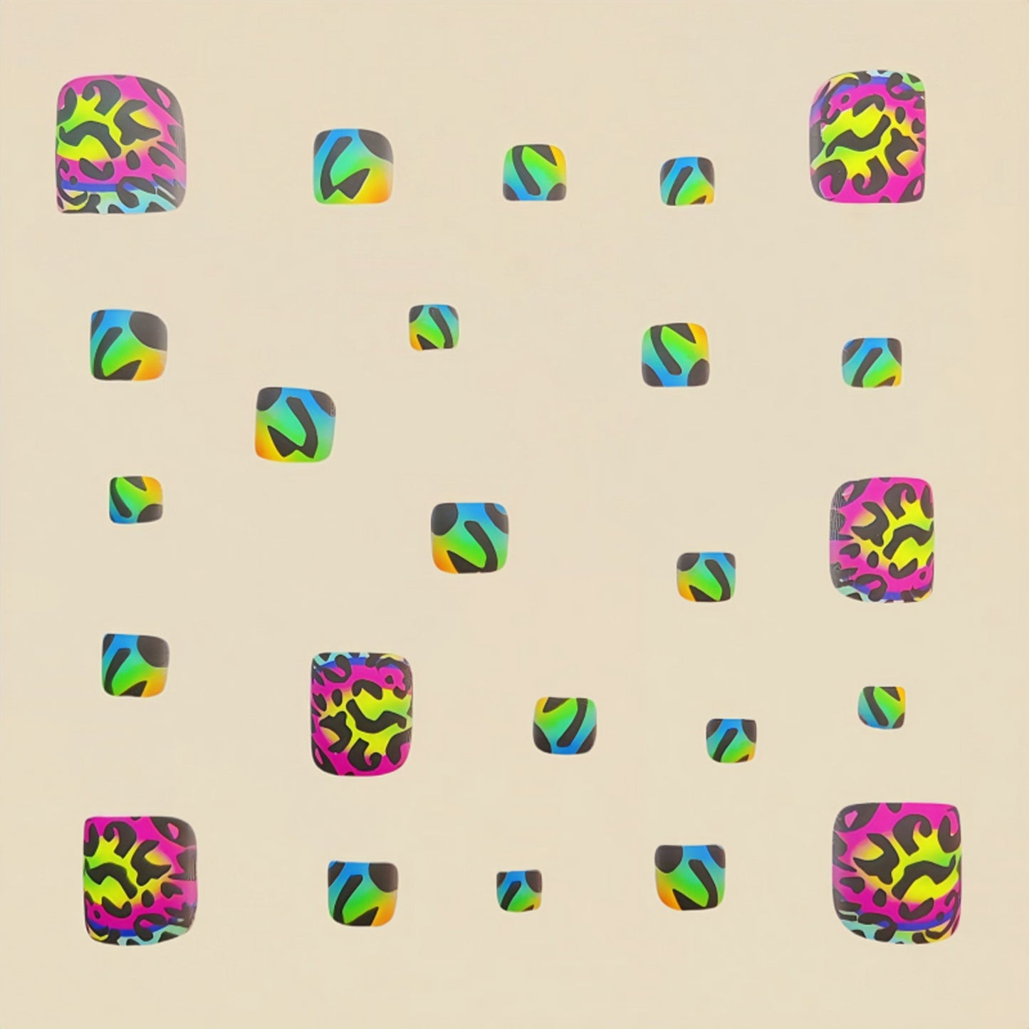 Pedicure fake nail Y609