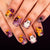 Colorful flowers cute ghost