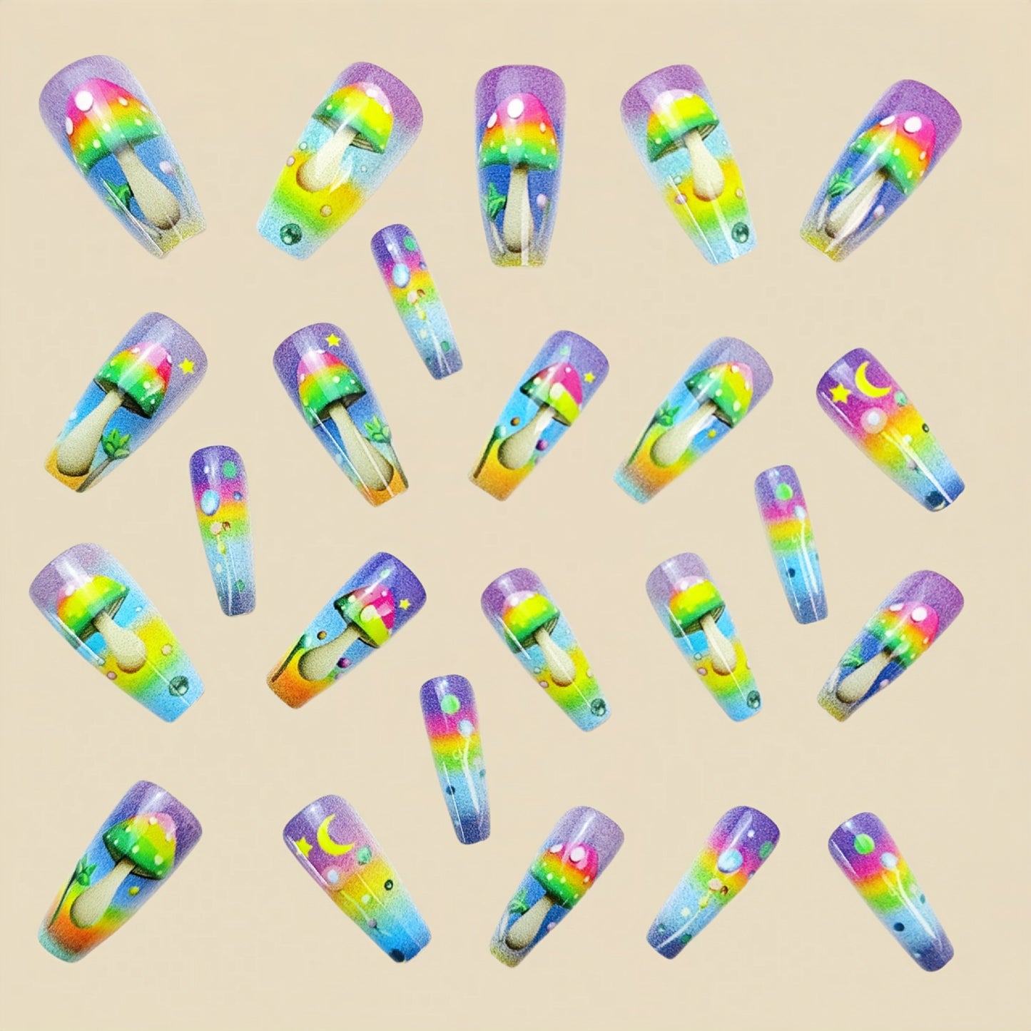 24pcs/Set Press On Nails