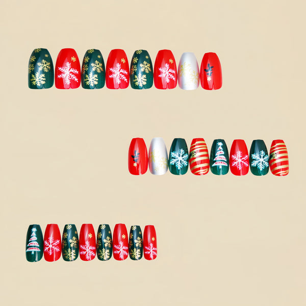 24pcs/Set Press On Nails Y1269