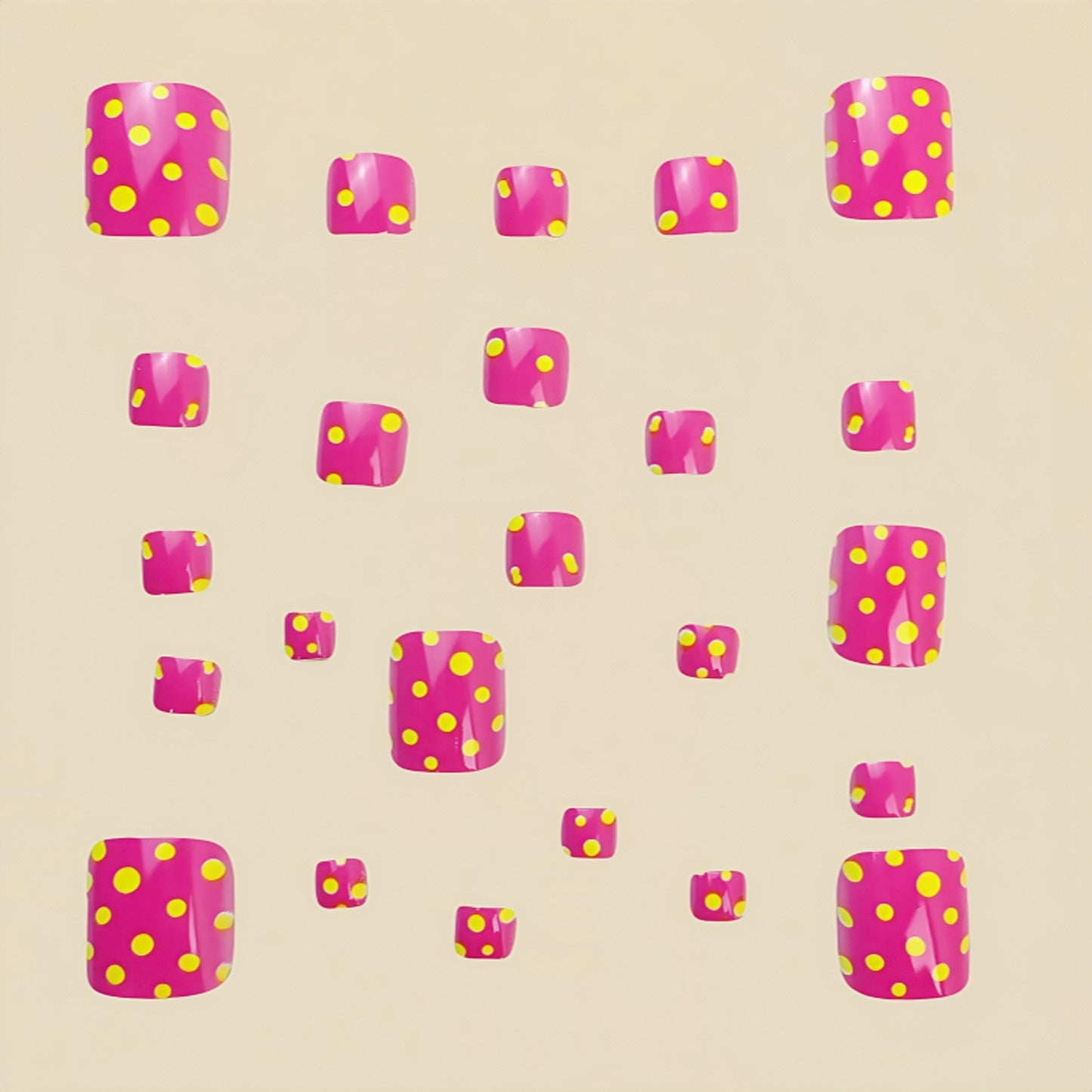 Pedicure fake nail Y592