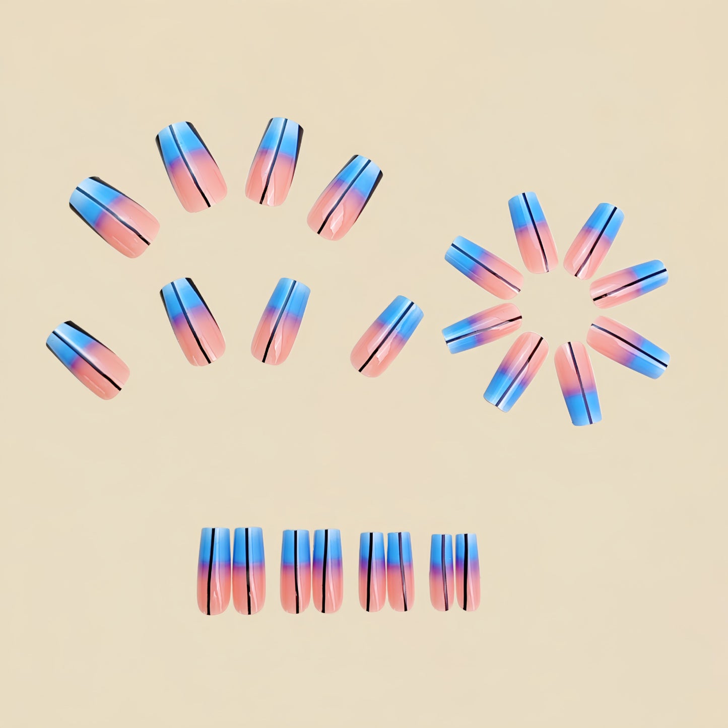 24pcs/Set Press On Nails