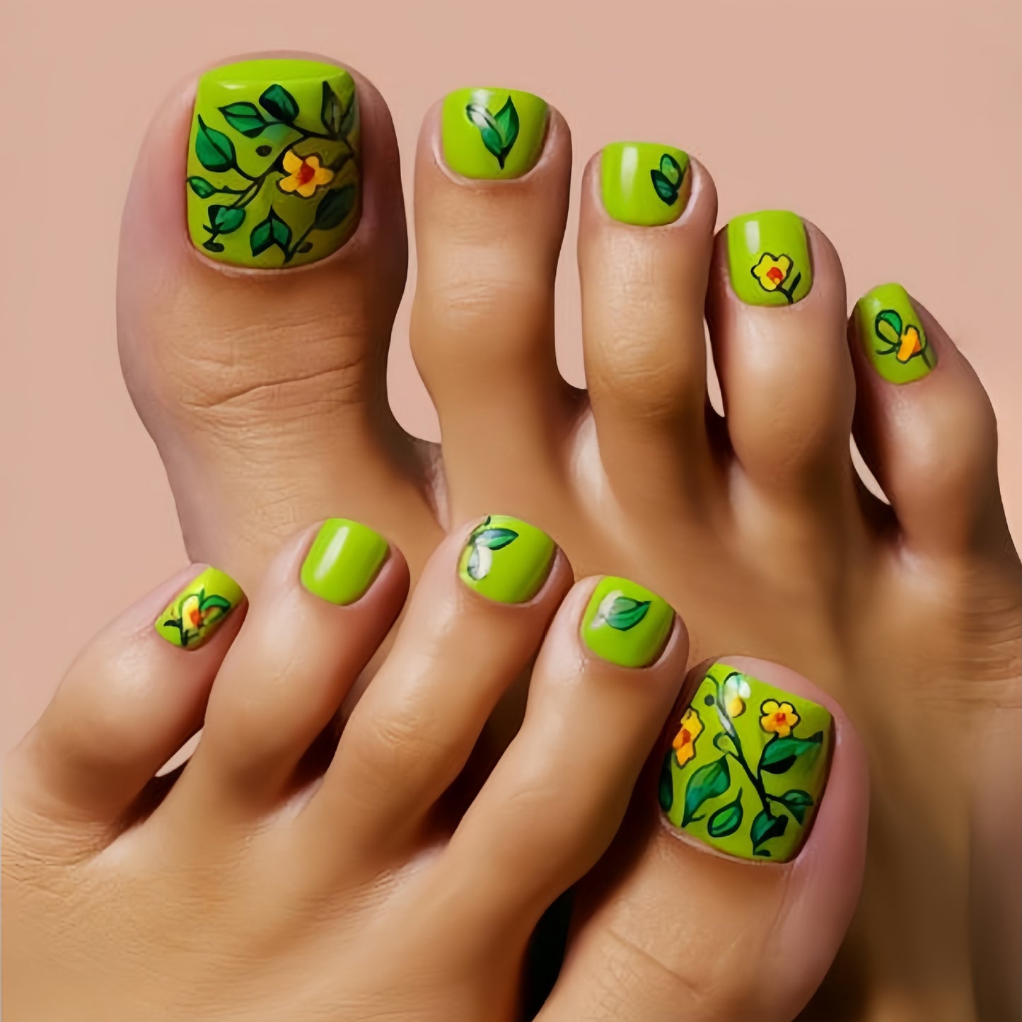 Pedicure fake nail Y593