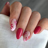 Rose red flowers