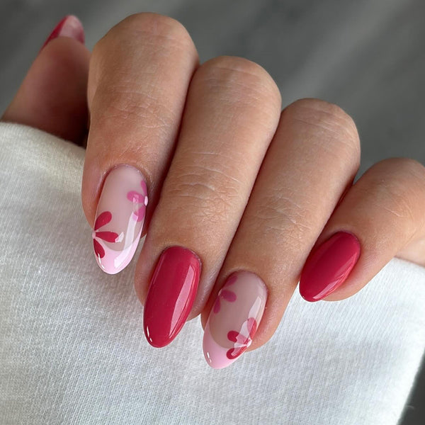 Rose red flowers