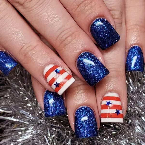 Manicure on Independence Day