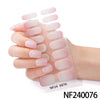 Semicured UV gel nail sticker kit
