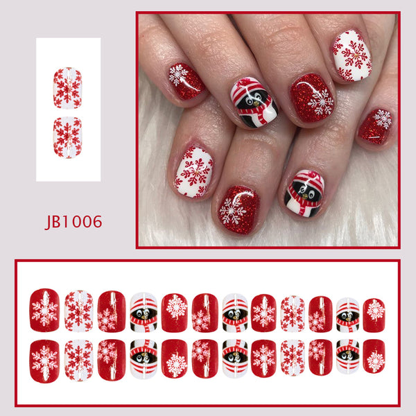 24pcs/Set Press On Nails JB1006
