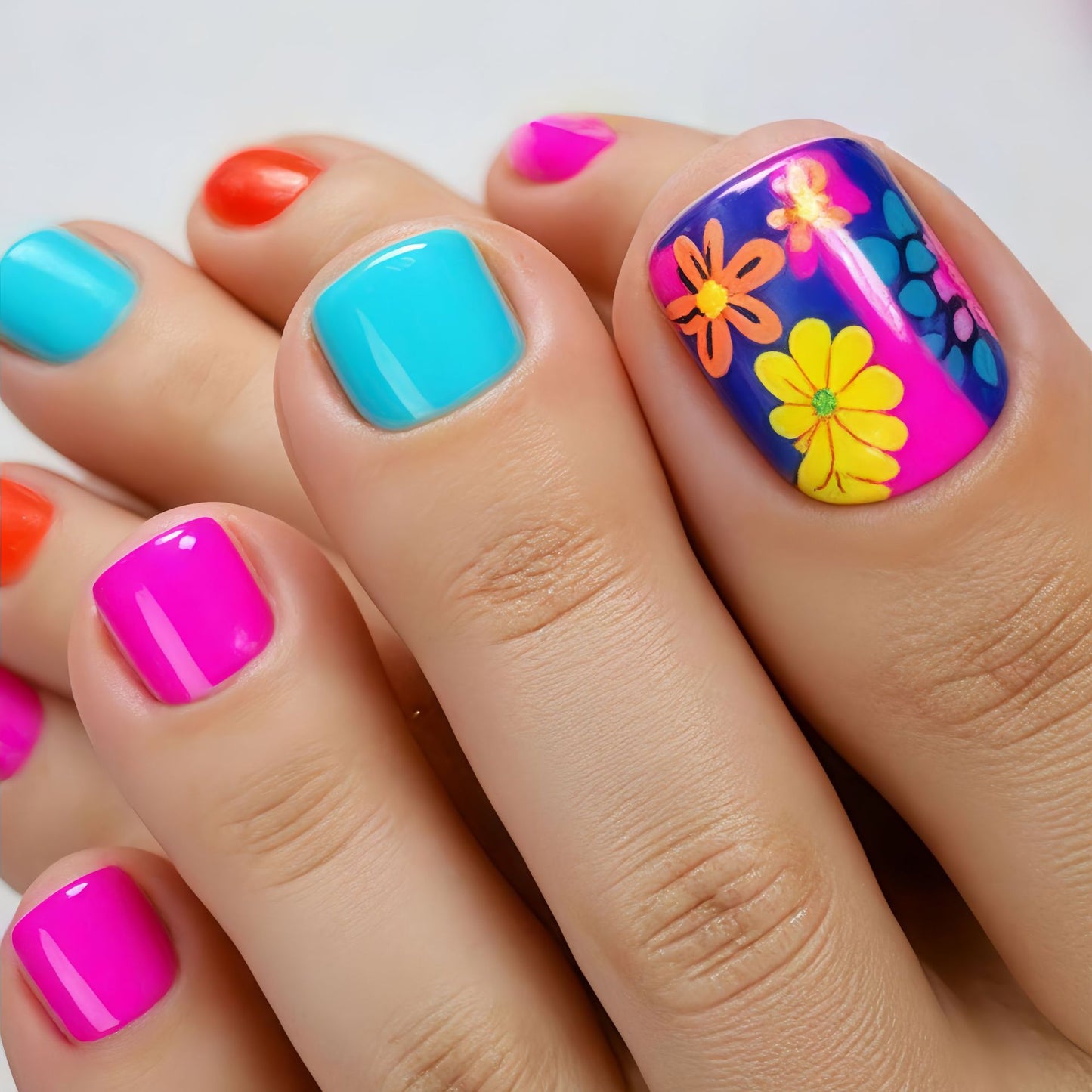 Pedicure fake nail Y824