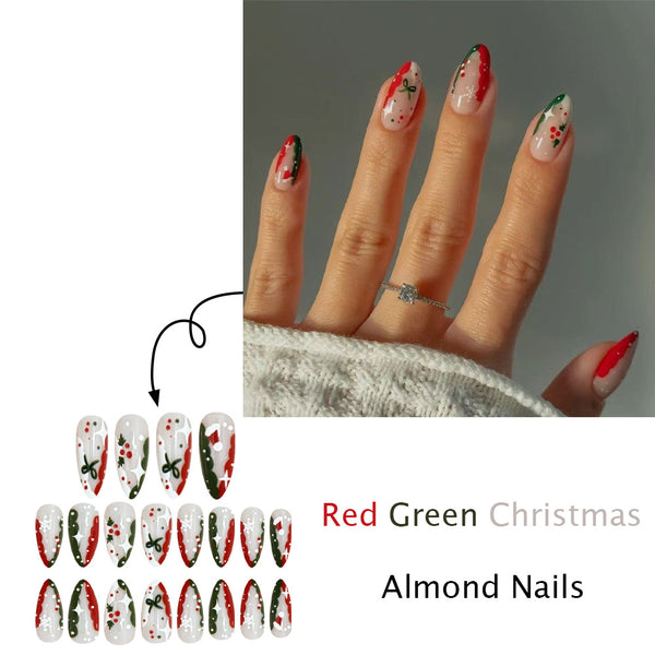 24pcs/Set Press On Nails JB991