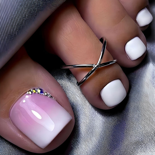 Pedicure fake nail Y863