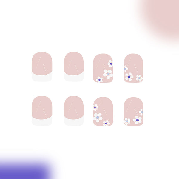Cute flowers press on nail