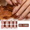 Leopard nail polish film nail sticker